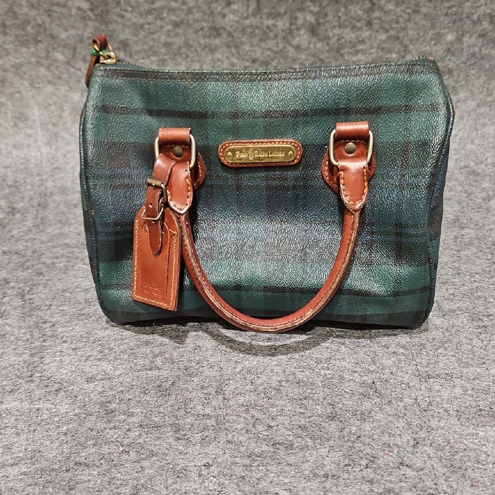 Vintage Polo Ralph Lauren Black Watch Tartan Handbag